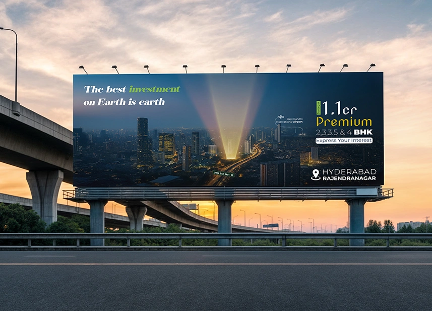 Hoarding Design Portfolio - VisualHash Outdoor Advertising Hyderabad